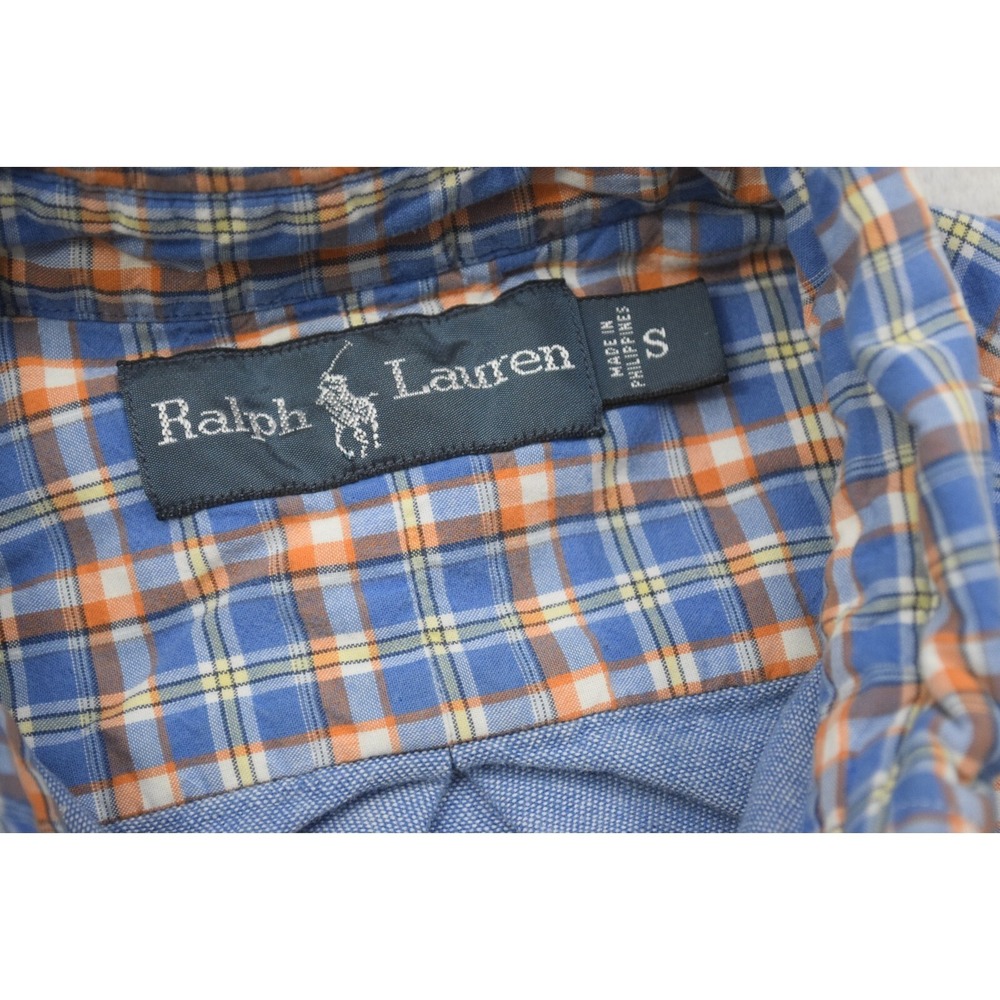 Polo Ralph Lauren Flannel Dress Shirt Plaid Long Sleeve Button Up Men Size Small - Picture 7 of 10